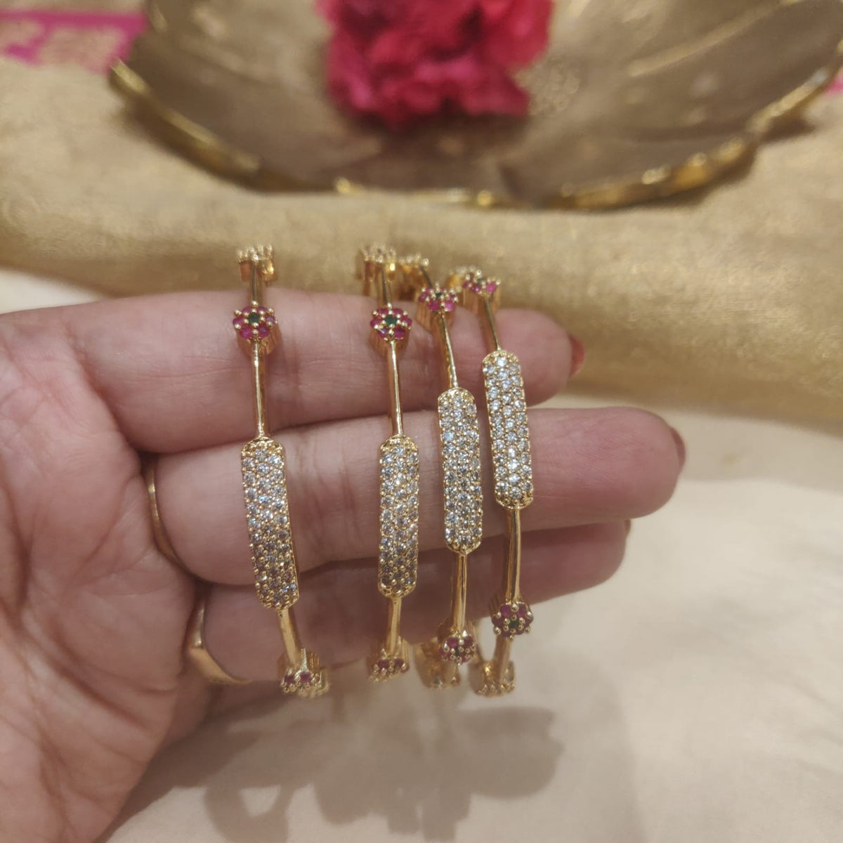 Regal floral bangles set of 2