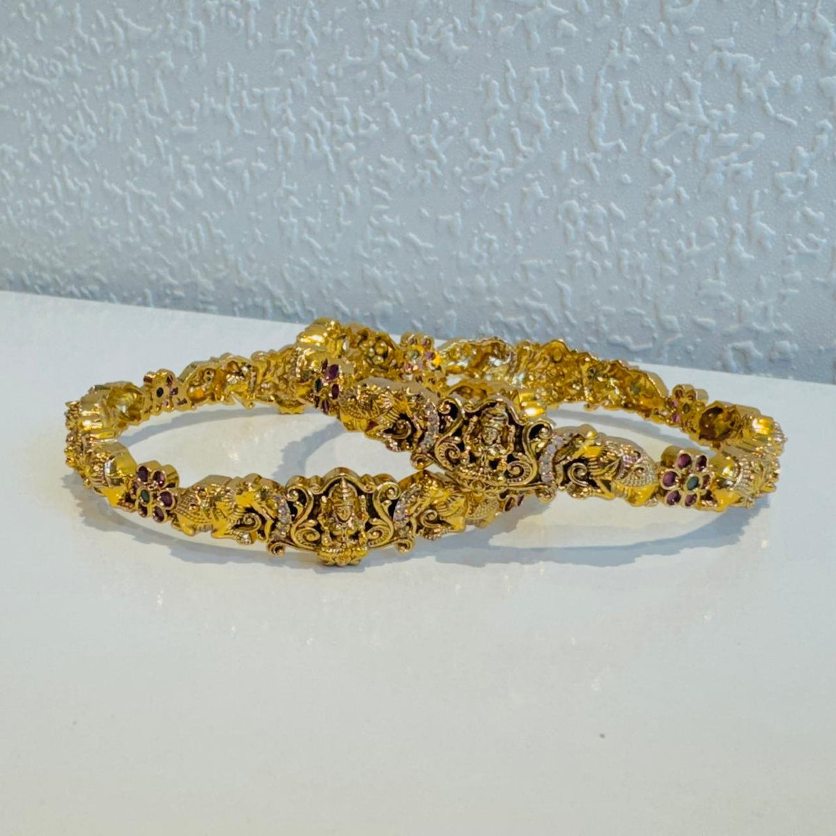 Whimisical lakshmi bangles set of 2