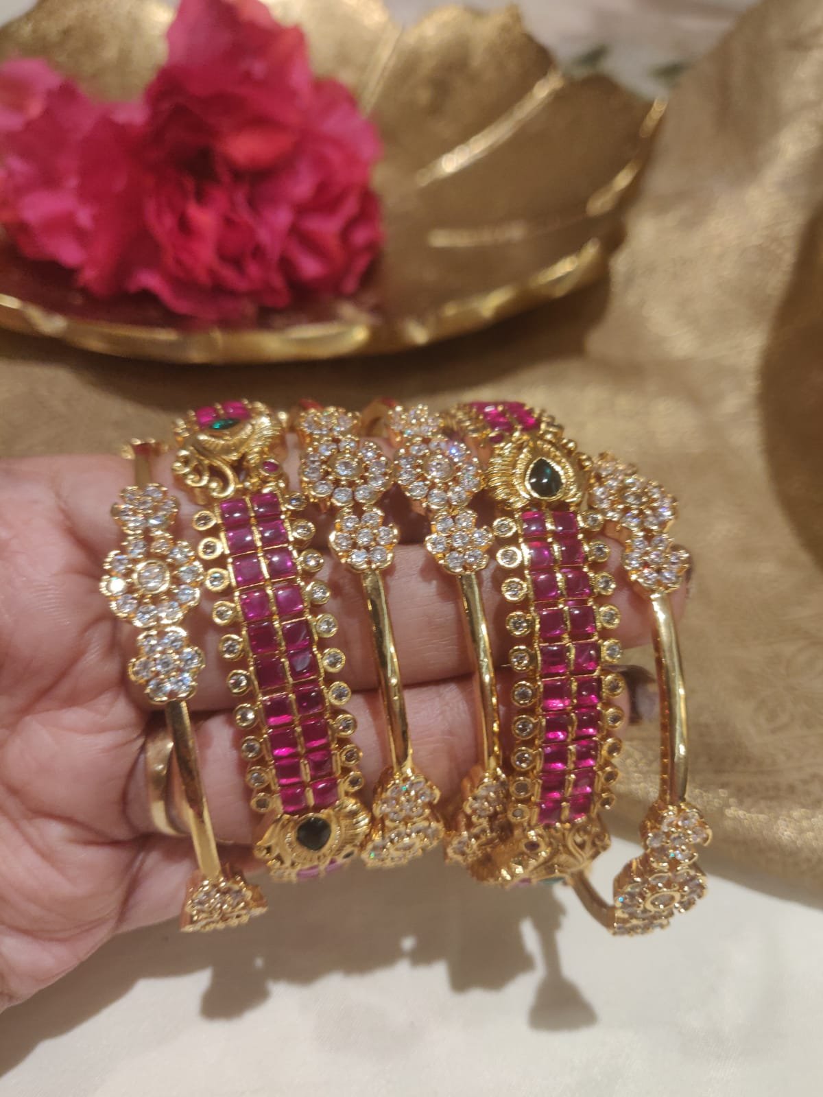 Royal combo collection of kemp bangles and ad bangles