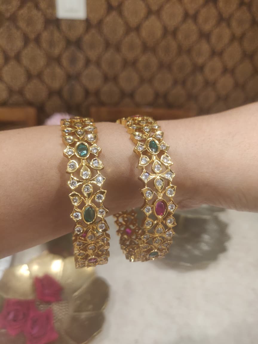 Regal multi stone ad bangles
