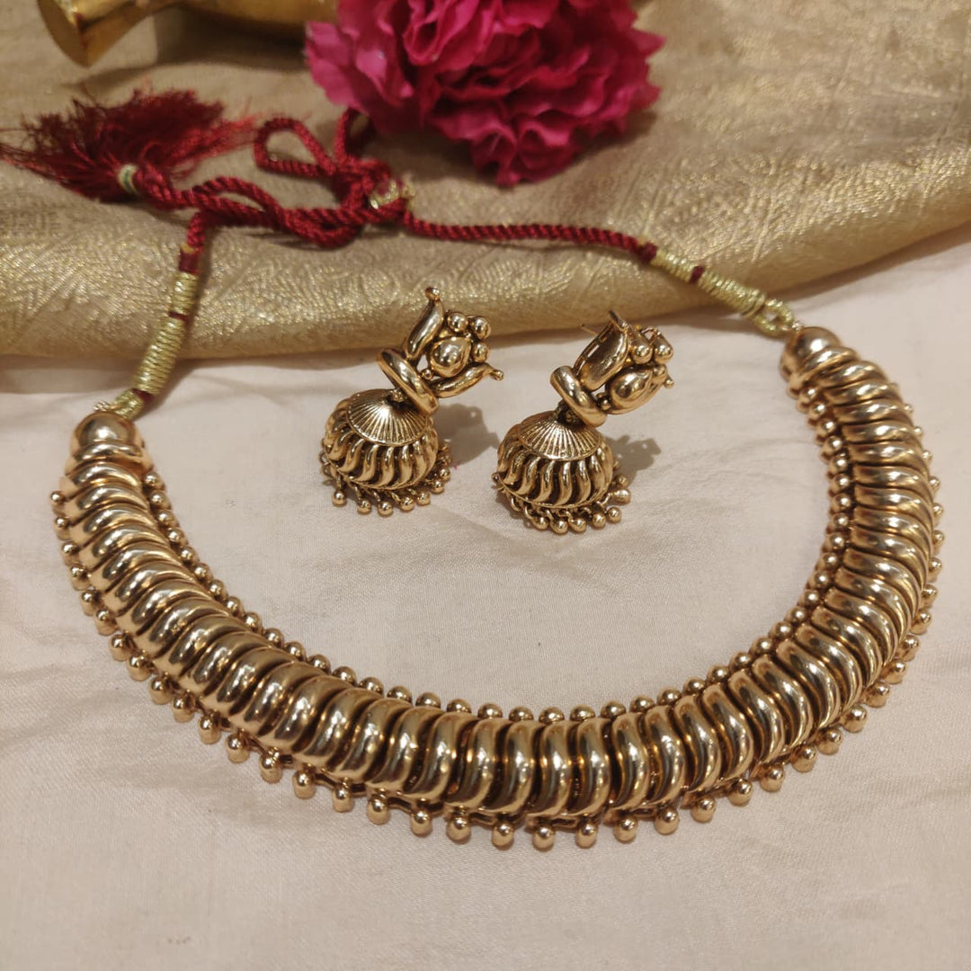 Radiant Bridal Golden Choker