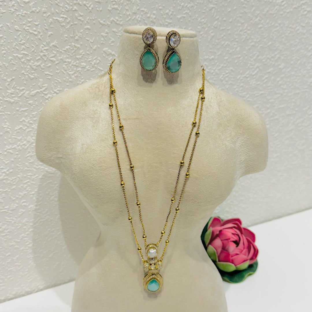 Sparkling floral sky 2-layer chain