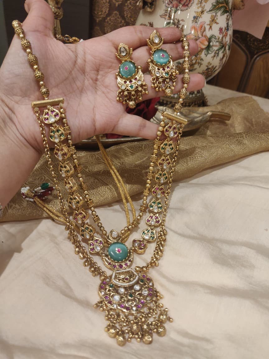 Glamorous 3 Layer Bridal Necklace