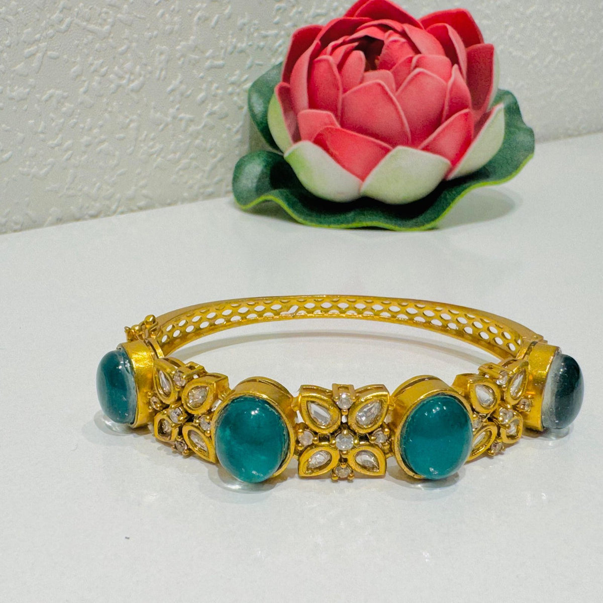 Radiant classic blue stone kada