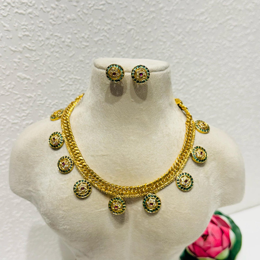 Cuban link green  chain