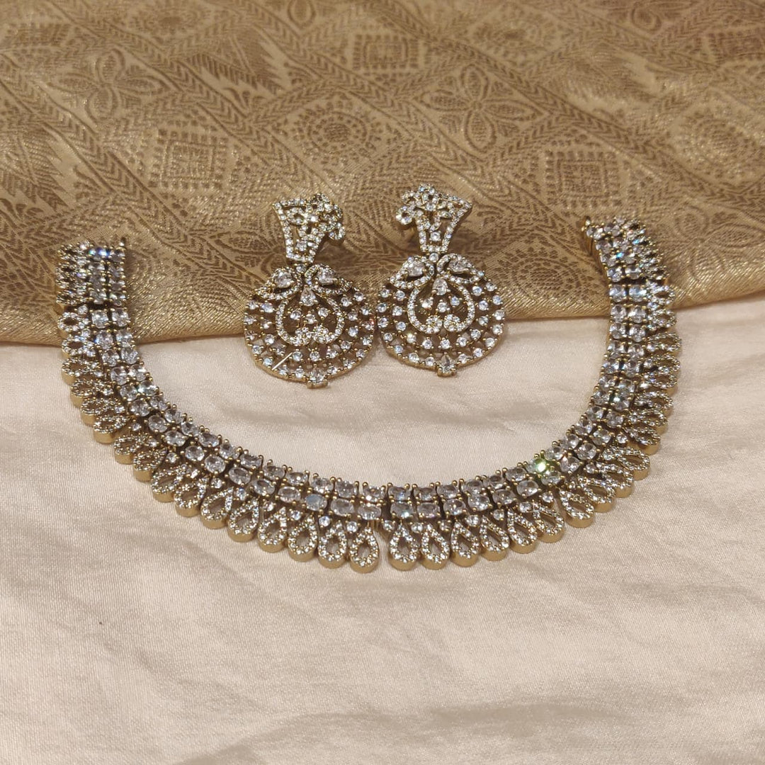 Radiant Crystal AD Stone Choker
