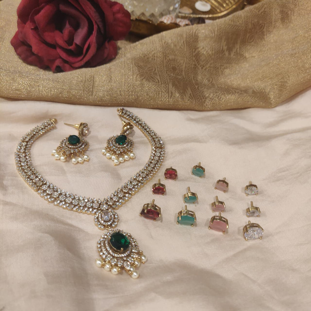 Regal AD Changable AD Stone Necklace