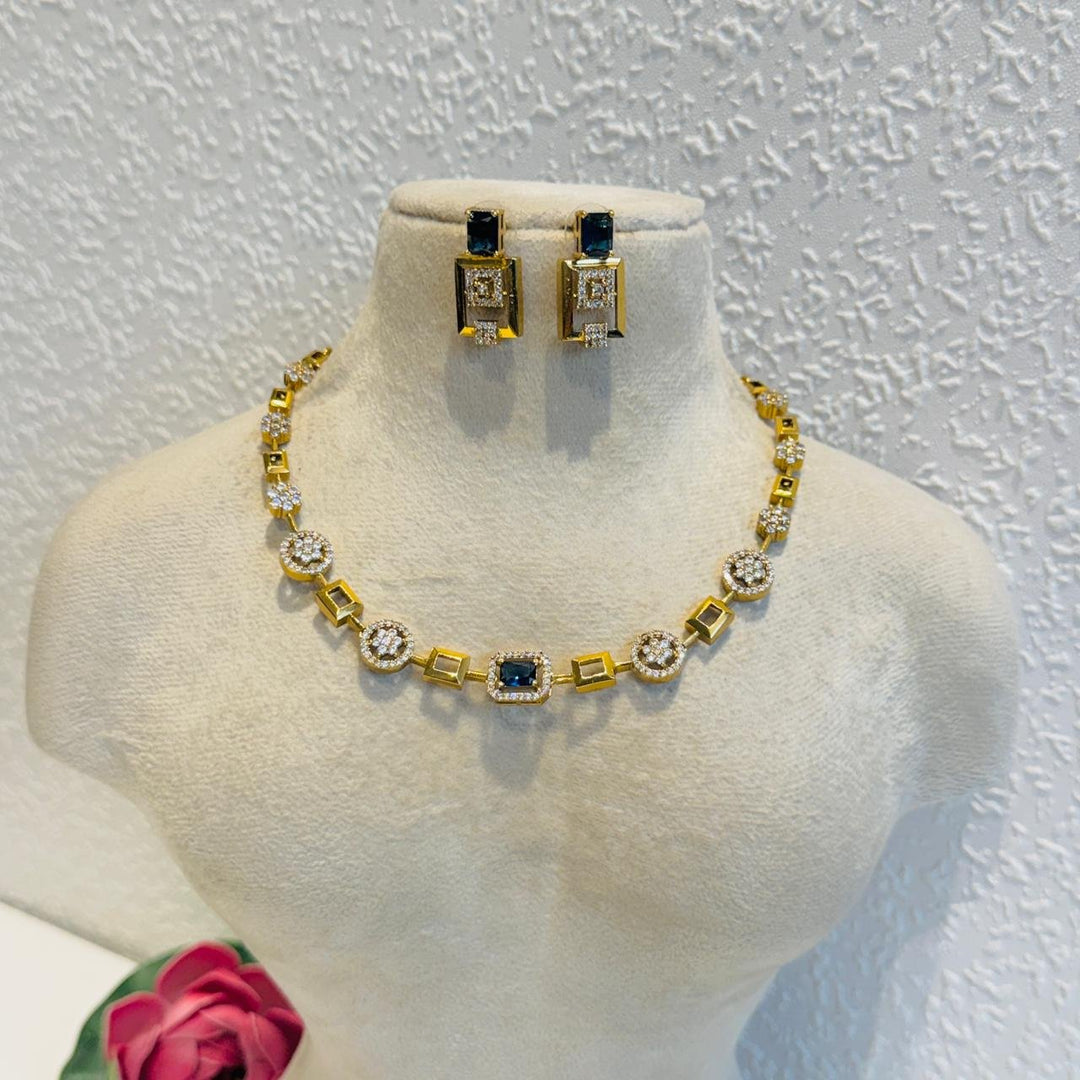 Exquisite Floral Purple Stone Necklace