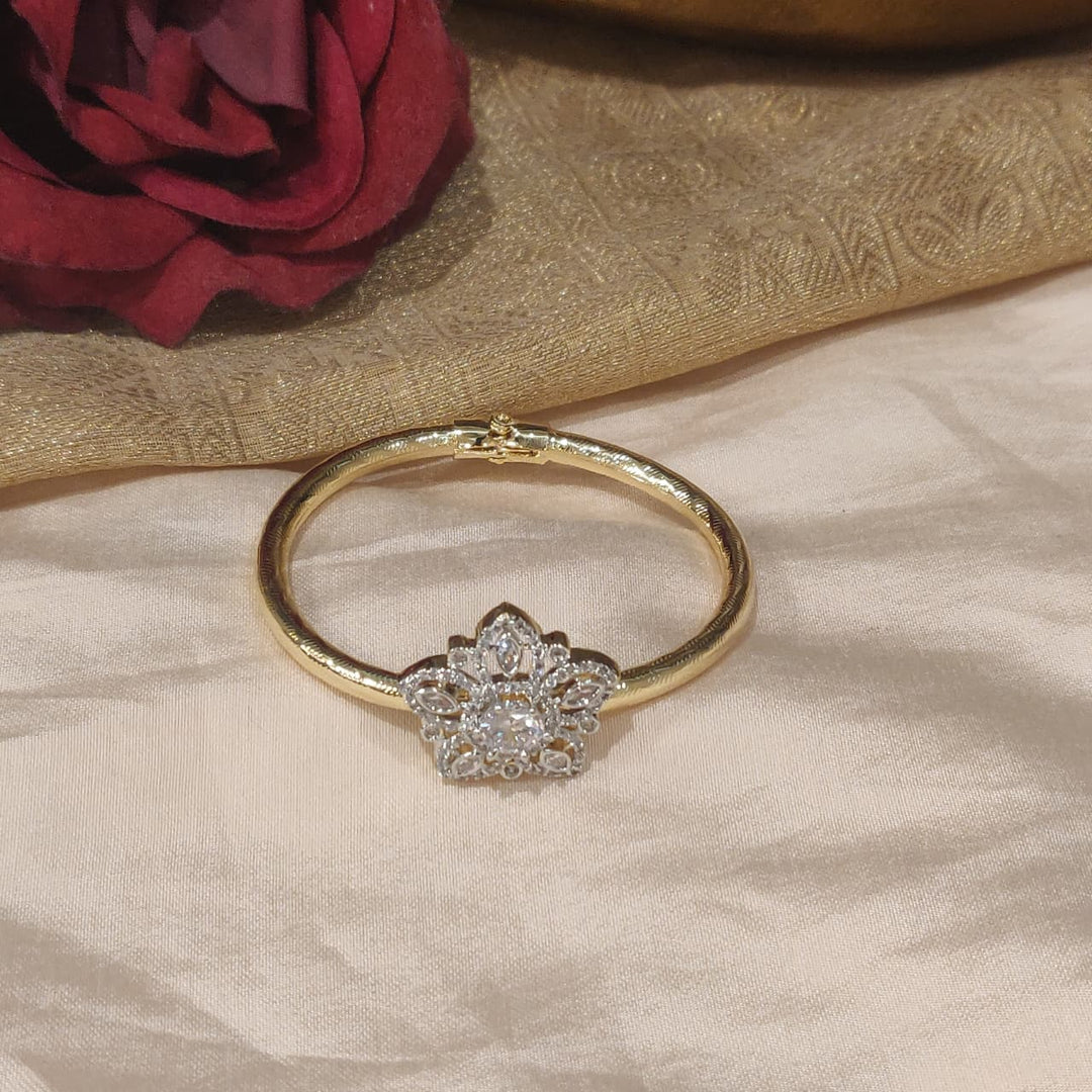 Enchanting Crystal Stone Floral Kada