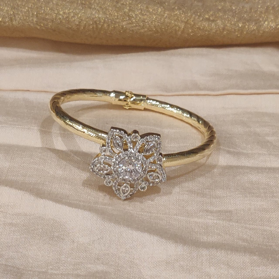 Refined Crystal AD Floral Kada