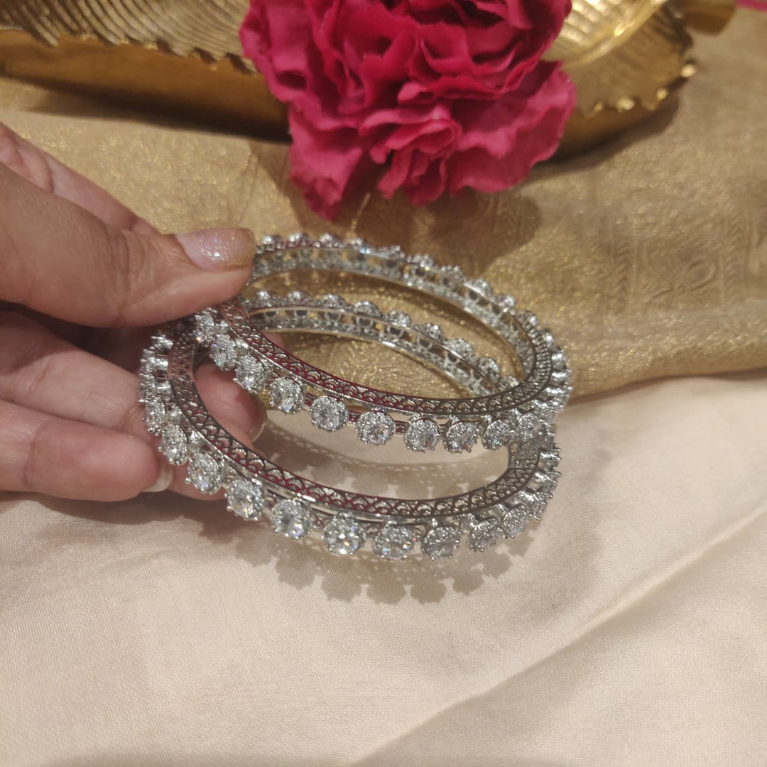 Brilliant CZ Crystal Stone Bangles