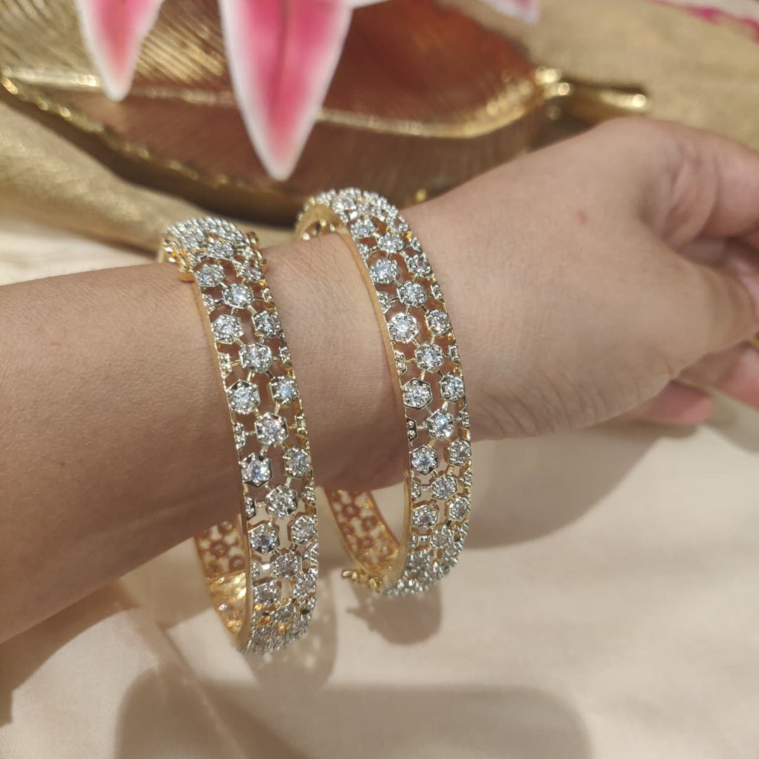 Regal AD Stone Bangles set of 2