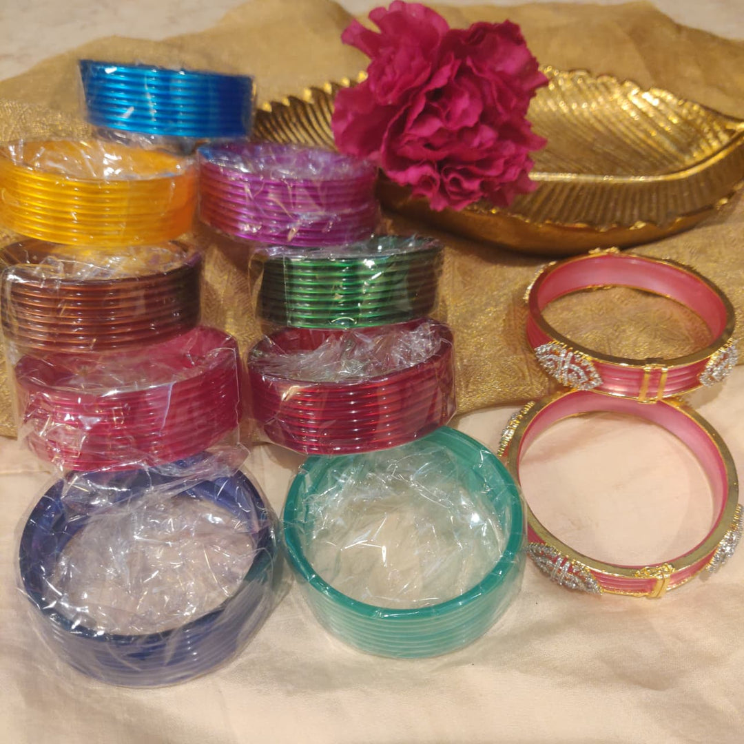 Lustrous Multicolor Bangles Combo Set