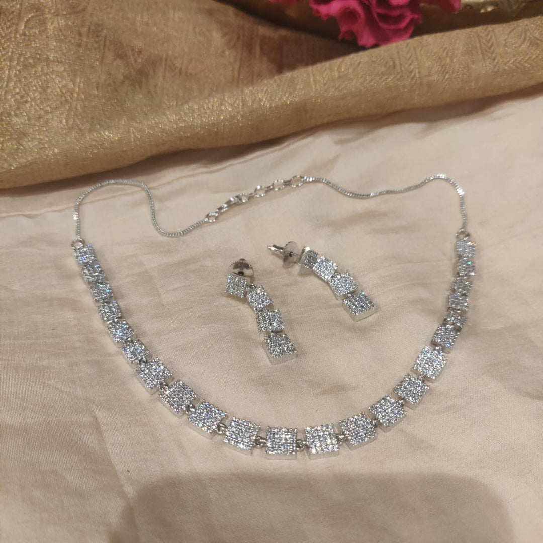 Pinnacle CZ AD Stone Necklace