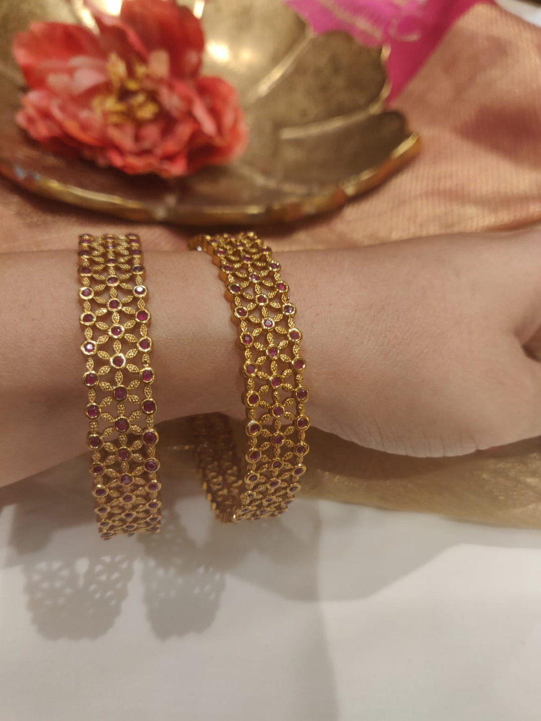 Designer Ruby Bangles
