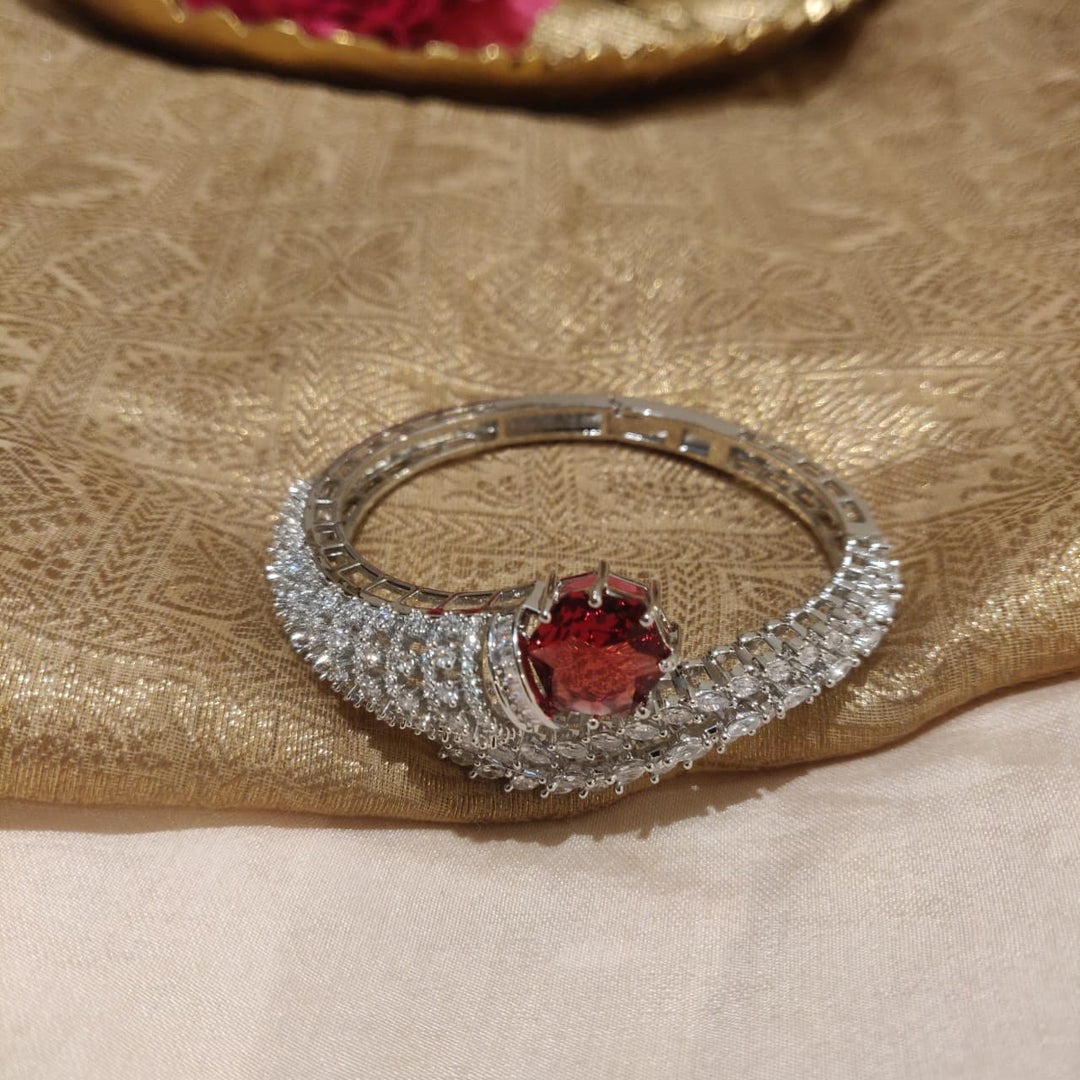 Radiant CZ Openable Ruby AD Stone Kada