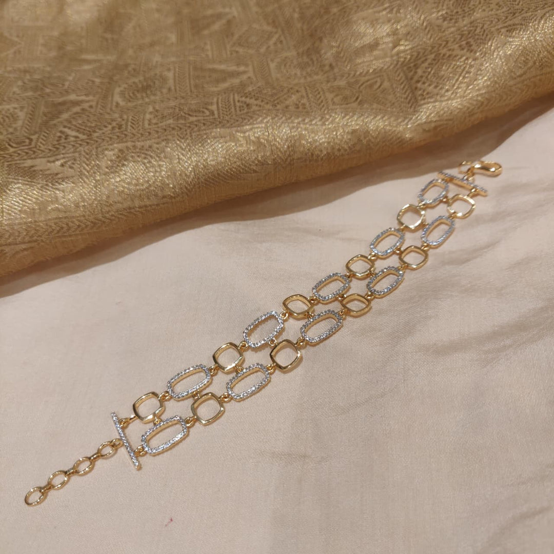Dazzling Golden CZ Bracelet