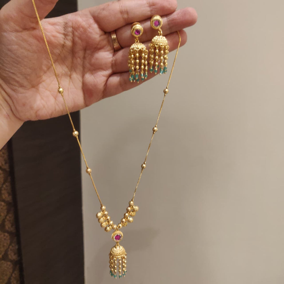 Brilliant Golden Droplet Chain