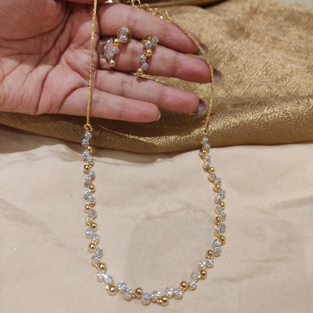 Majestic Golden CZ Chain
