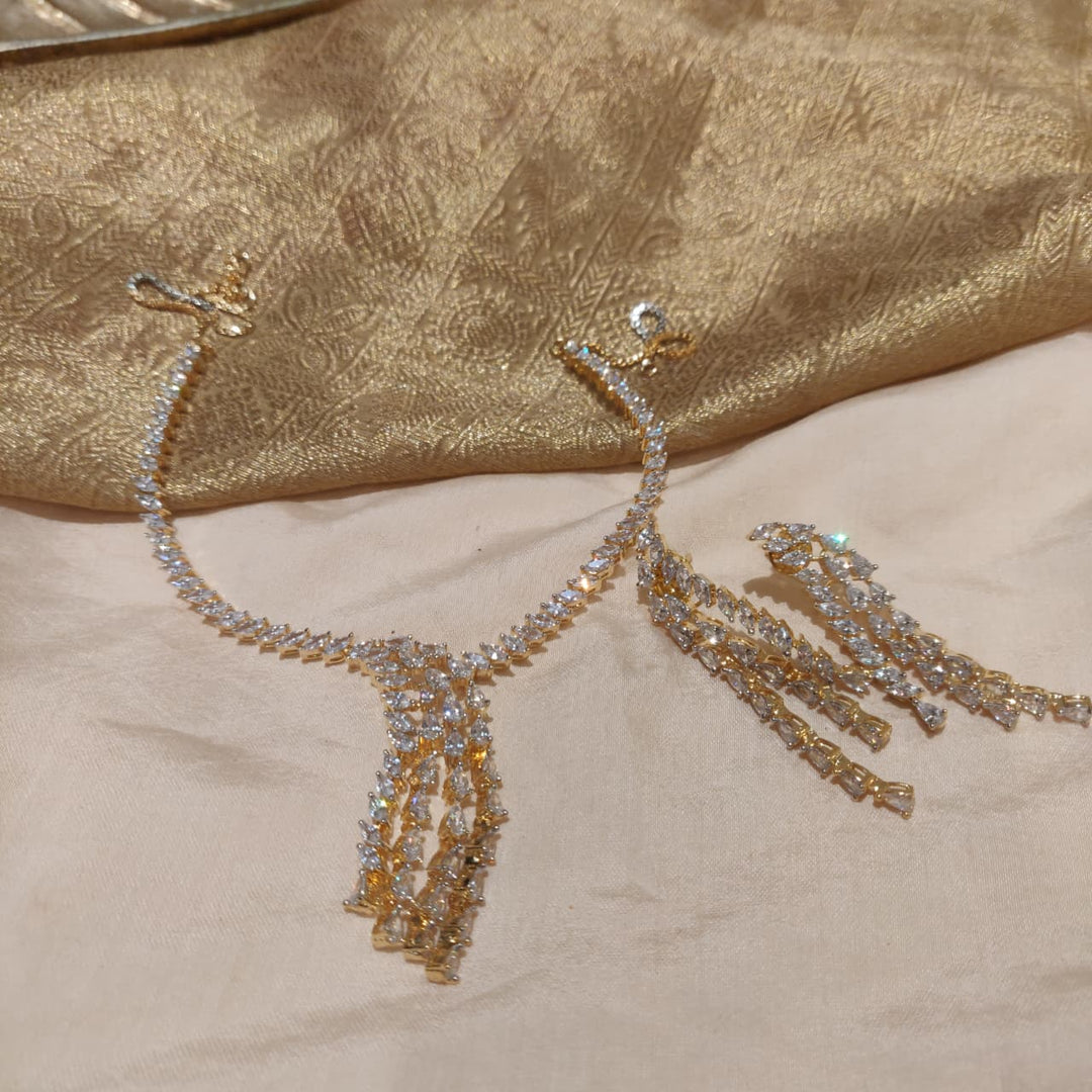 Refined Droplet AD Stone Necklace