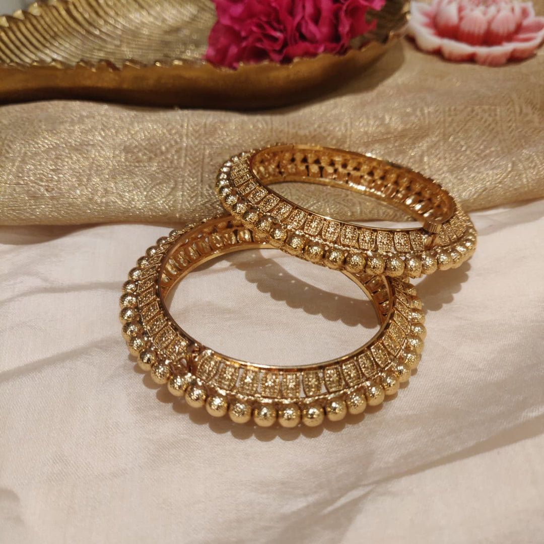 Refined Golden Bridal Kada set of 2