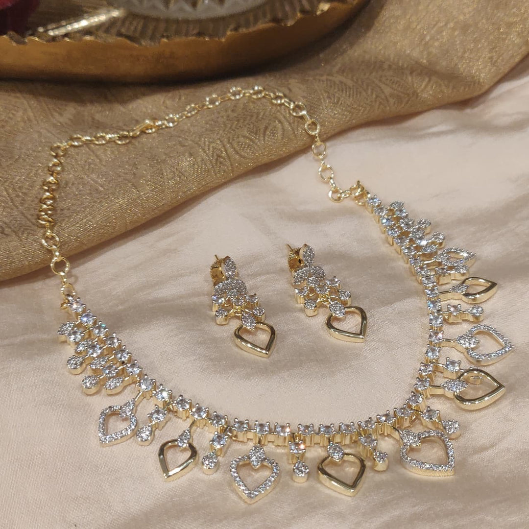 Ornate CZ Droplet Choker