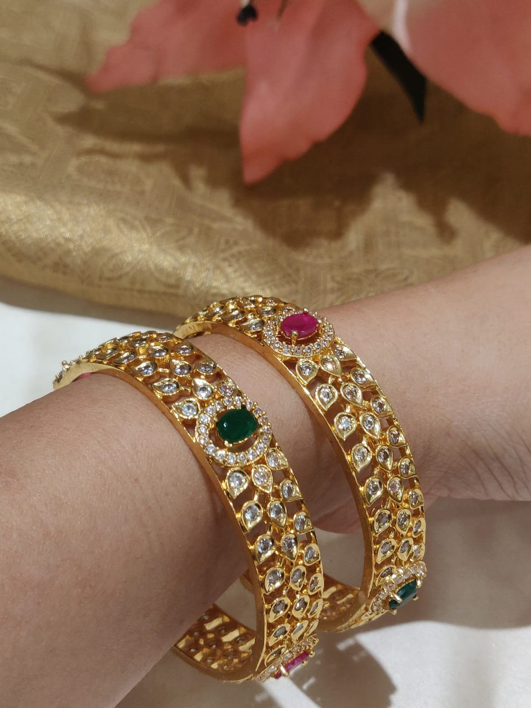 Premium CZ Bangle Pair