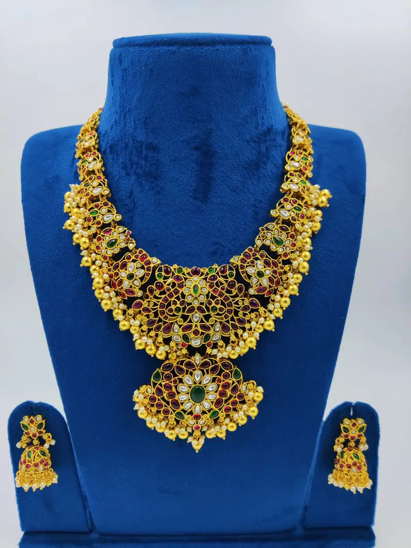 Limited Edition Handcrafted Meenakari Art Short Necklace