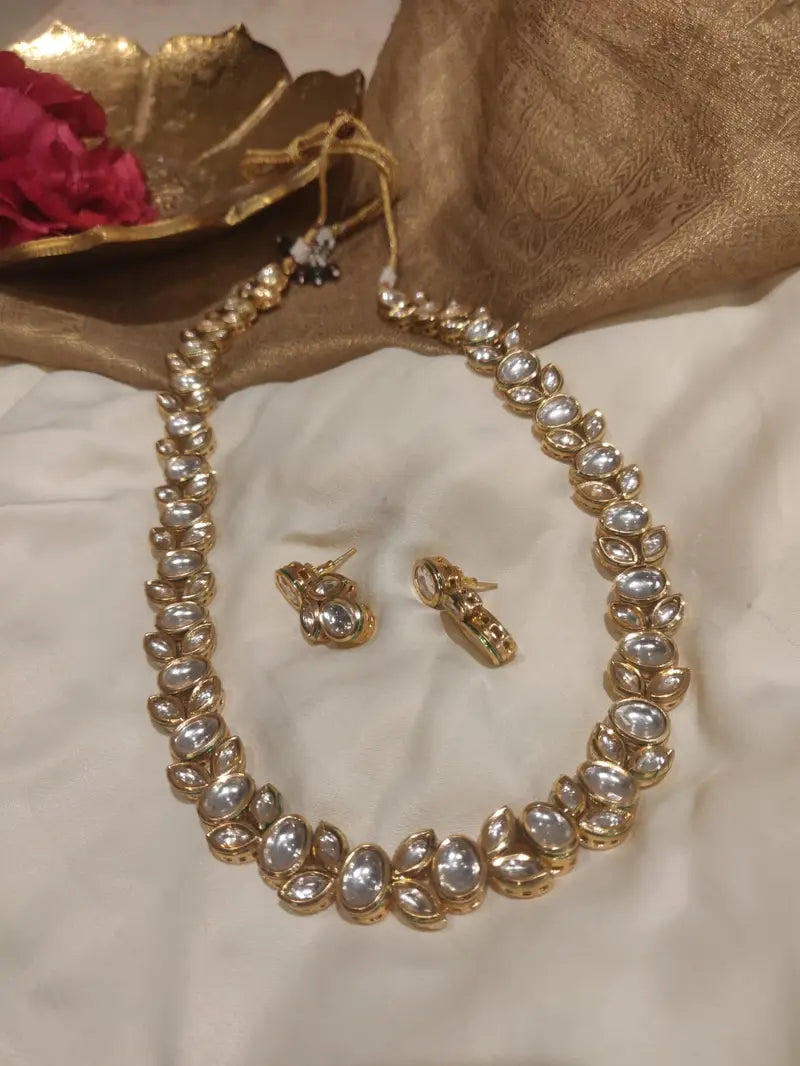 Magnificent handcrafted kundan long necklace