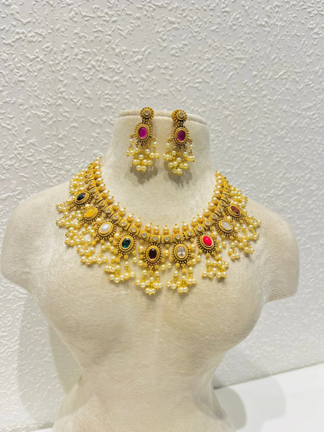 Opulent Navratan Necklace